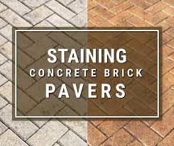 Clean up damp stains the right way. Staining Concrete Pavers How To Guide Direct Colors Concrete