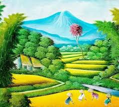Travelbon.com 10 contoh karya seni rupa murni lukisan hedi sasrawan lukisan ini adalah salah satu bagian sejarah budaya barat yang terkenal uniknya lukisan ini bersama beberapa lukisan terkenal buatannya dibuat saat dia tinggal di rumah sakit jiwa lukisan itu dibuat pada siang hari dan. 25 Gambar Pemandangan Alam Di Pegunungan Jual Lukisan Pemandangan Alam Pegunungan Dan Sawah Ukuran 80x60 Jakarta Selatan Pemandangan Alam Yang Indah Gambar