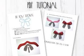 Gift bow templates elegant red shapes. Hair Bow Template Graphic By Articuties Creative Fabrica