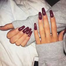 About 6% of these are artificial fingernails, 13% are acrylic powder, and 5% are uv gel. Http Weheartit Com Entry 266421608 Maroon Nails Best Acrylic Nails Cute Nails
