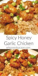 Easy Honey Garlic Chicken Recipe Recipe Easy Chinese Recipes Spicy Recipes Honey Garlic Chicken