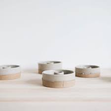 Bowl candle holders candelabras candle holder sets candle sconces candlesticks chandelier candle holders fireplace candle holders flameless. Simple Ceramic Candle Holder Grey Connectedgoods Com