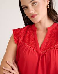 Camisa Carmen Rojo