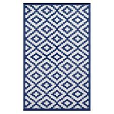 Or if you want to buy area rugs of a different kind, you can remove filters from the breadcrumbs at the top of the page. Green Decore 4x6 Ft Nirvana Outdoor Reversible Eco Plastic Rug Navy Blue White Walmart Com Walmart Com