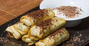 Recette Nems Banane Chocolat 750g Recette Recette Nems Banane Chocolat Recettes De Cuisine
