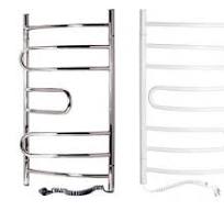 OEM Design Bathroom Accessories Hardwired/Plug-in Chrome Electric Heated  Towel Warmer for Bathroom