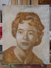 new beginning . . . . .#painting #oilpainting #underpainting #drawing  #selfportrait #bfa #artstudent #uiowa #uiowaart