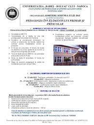 Psihologie, psihopedagogie speciala, pedagogie si pedagogia invatamantului primar si prescolar. Admiterea 2012 La Specializarea Pedagogia Invatamantului Primar Si Prescolar Universitatea Babes Bolyai Extensia Sibiu