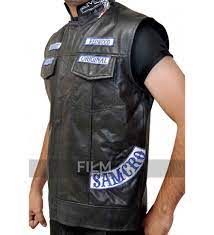 Pin On Sons Of Anarchy Jax Teller Biker Leather Vest