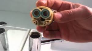 Set the faucet to the center open position. How To Repair A Leaking Flick Mixer Tap Youtube