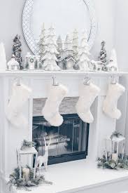 White Christmas Decor Christmas Fireplace Mantel Christmas Mantel Decorations Christmas Decor Diy White Christmas Decor