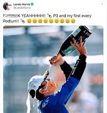 Lando norris speechless after first monaco podium. Lando Norris Celebrates First Podium Finish After Dramatic Austrian Gp F1 Sport Express Co Uk