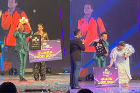 Hanbyul announce as the winner of big stage. Cipta Kejutan Azzam Sham Juara Big Stage 2020 Media Hiburan