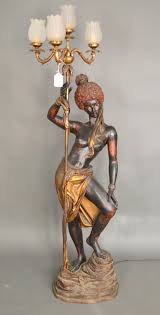 8 lighting area casts radiant light on activities including reading, sewing, wood working and arts & crafts. Sold Price Blackamoor 4 Light Floor Lamp Paper Mache Composition With Gilded Accents 70 H X 16 W January 2 0120 5 00 Pm Est