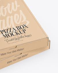 Download Two Kraft Pizza Boxes Mockup Yellow Author PSD Mockup Templates