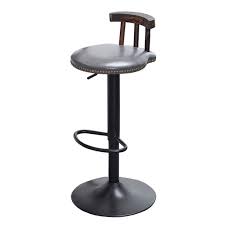 Jhome Barstools Retro Industrial Style Bar Stool Metal Kitchen Breakfast Stool Chair Round Adjustable Height Sw Round Swivel Chair Retro Chair Breakfast Stools