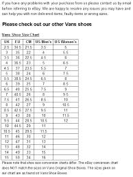 online shoes for women vans shoe size chart