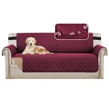 Some brands include the slipcover straps in the package. Bellahills Sofa Protectors Waterproof From Pets Dogs Kids Sofa Covers 3 Seater Couch Covers Furniture Protector Covers Soft Quilted With Non Slip Strap Seat Width 66 3 Seater Burgundy Tan Buy Online In Dominica