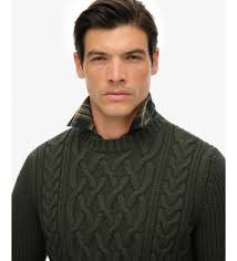 Superdry Maglione verde Jacob Cable
