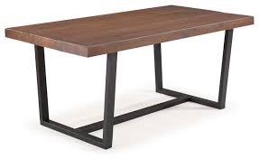 Rated 4.5 out of 5 stars. 72 Rustic Farmhouse Distressed Solid Wood Dining Table Mahogany Industrial Dining Tables By Walker Edison Houzz