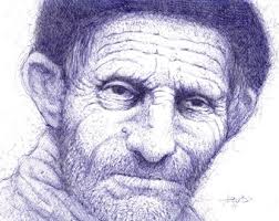 Original Watercolour & Ballpoint Pen, 'planet Study', Unknown Artist, Circa  1980's