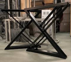 Pair Of Metal Table Legs Table Legs For Dining Tables Desk Etsy In 2020 Metal Table Legs Metal Table Steel Table Legs