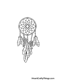 Dream Catcher Drawing - How To Draw A Dream Catcher Step By Step