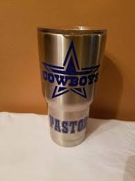 Dallas Cowboys Decal Nfl Customized Decal Football By Facdesigns Tumbler Cups Ozark Tumbler Cup Decal