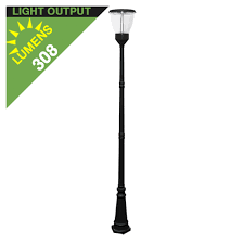 Po04 Solar Balmoral Single Lamp Post Light With 10 Standard Pole