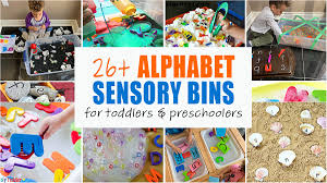 Find out who had the biggest transformation! 26 Alphabet Sensory Bins Happy Toddler Playtime
