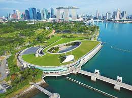 Marina Barrage Greenroofs Com Water Singapore Catchment Area