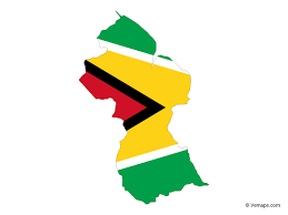 Flag Map Of Guyana Free Vector Maps Map Vector Guyana Flag Guyana