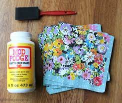 Decoupage Napkins Upcycled Wooden Crate Diy Makeover Girlinthegarage Net Decoupage Wood Crate Diy Decoupage Tutorial