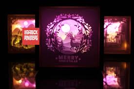 See more ideas about free svg, svg, paper crafts. X Mas Deer Spirit 3d Paper Cut Lightbox Graphic By Lightbox Rinstore Creative Fabrica