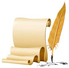 Scrolled And Quill Pen Png Image Quilling Old Paper Background Quill Pen
