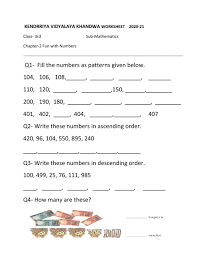 Pair off children to play a game then allow winners to play against each other until a class champ is found. Fun With Numbers Online Worksheet