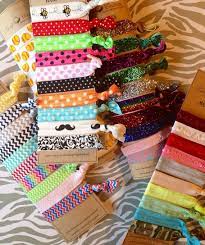 100 Wholesale Foe Hair Ties Bulk Buy Pony Holder Chevron Glitter Polka Dot Patterns Foe Hair Ties Hair Ties Wholesale Beauty Products