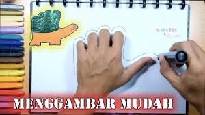 Melatih anak mengenal aneka mancam warna dan namanya. Menggambar Mudah Untuk Anak Sd Pakai Jari Tangan Cara Menggambar Mewarnai Kura Kura Dengan Glitter Youtube