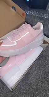 Nike Air Force 1 Shadow Trainers Pink Foam White Hers Trainers In 2020 Nike Air Shoes Stylish Shoes Nike Shoes Air Force