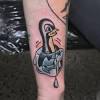 > the tattoo is formed by three dots in a triangular formation located on the web of the hand between the thumb and index finger. 1