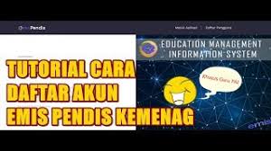 Platform sistem pendataan pendidikan di kementerian agama. Khusus Guru Pai Cara Daftar Akun Emis Pendis Kemenag 2019 2020 Youtube