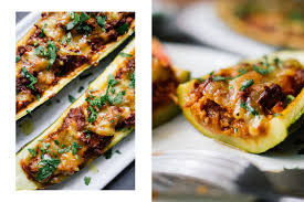 Gefullte Zucchini Mit Veganem Hackfleisch Rezept Gefullte Zucchini Rezepte Gefullte Zucchini Zucchini