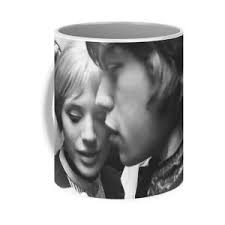 Intimate Close Moment with Maryanne Faithful and Mick Jagger Coffee Mug by Diane  Hocker