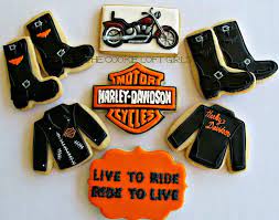 Harley Davidson Cookies Cookie Decorating Cookies Sugar Cookies Decorated