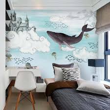 From contemporary wall murals pattern wall art and so much more. 3d Whale Kids Bedroom Carton Wallpaper Murals For Tv Background Wall Decor Textured Mural Hd Printed Photo Wall Paper Rolls Wallpapers Aliexpress