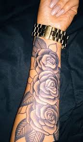 Realistic Vintage Rose Forearm Tattoo Ideas For Women Black Floral Flower Arm Sle Forearm Tattoo Women Tattoos For Women Half Sleeve Unique Tattoos For Women