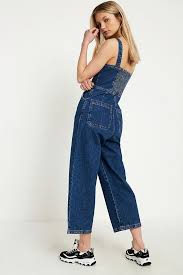 Slide View 4 Uo Denim Wide Leg Jumpsuit Wide Leg Denim Wide Leg Jumpsuit Clothes