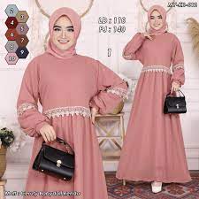 Model baju gamis bahan sifon modern terbaru ini merupakan busana dengan desain modern serta model terbaru yang digunakan untuk pesta. Jual Baju Gamis Sifon Polos Terbaru 2021 Terbaru Mar 2022 Lazada