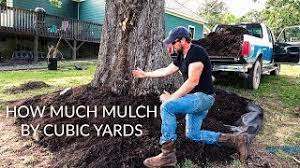1 yard of mulch covers a 10′ x 10′ area at 3 inches deep. Coverage Of 2 Cubic Yards Of Mulch How Much Mulch Do I Need Youtube