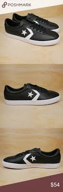 New Converse Breakpoint Ox Black White Leather Black Converse Outfits White Leather Converse Jeans And Converse